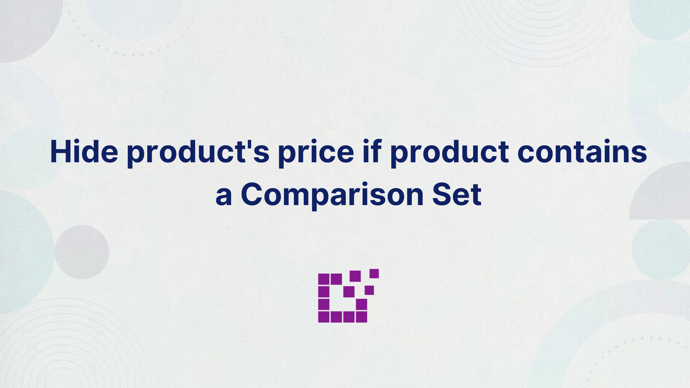 Hide product s price if product contains a comparison set